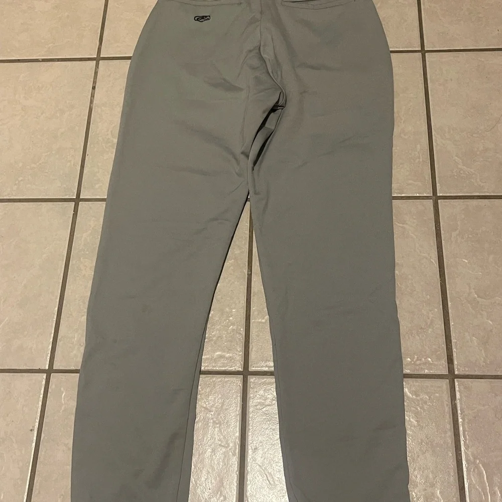 Rawlings Men's Semi-Relaxed Baseball Gray Pants Size Medium‎ Elastic Waist